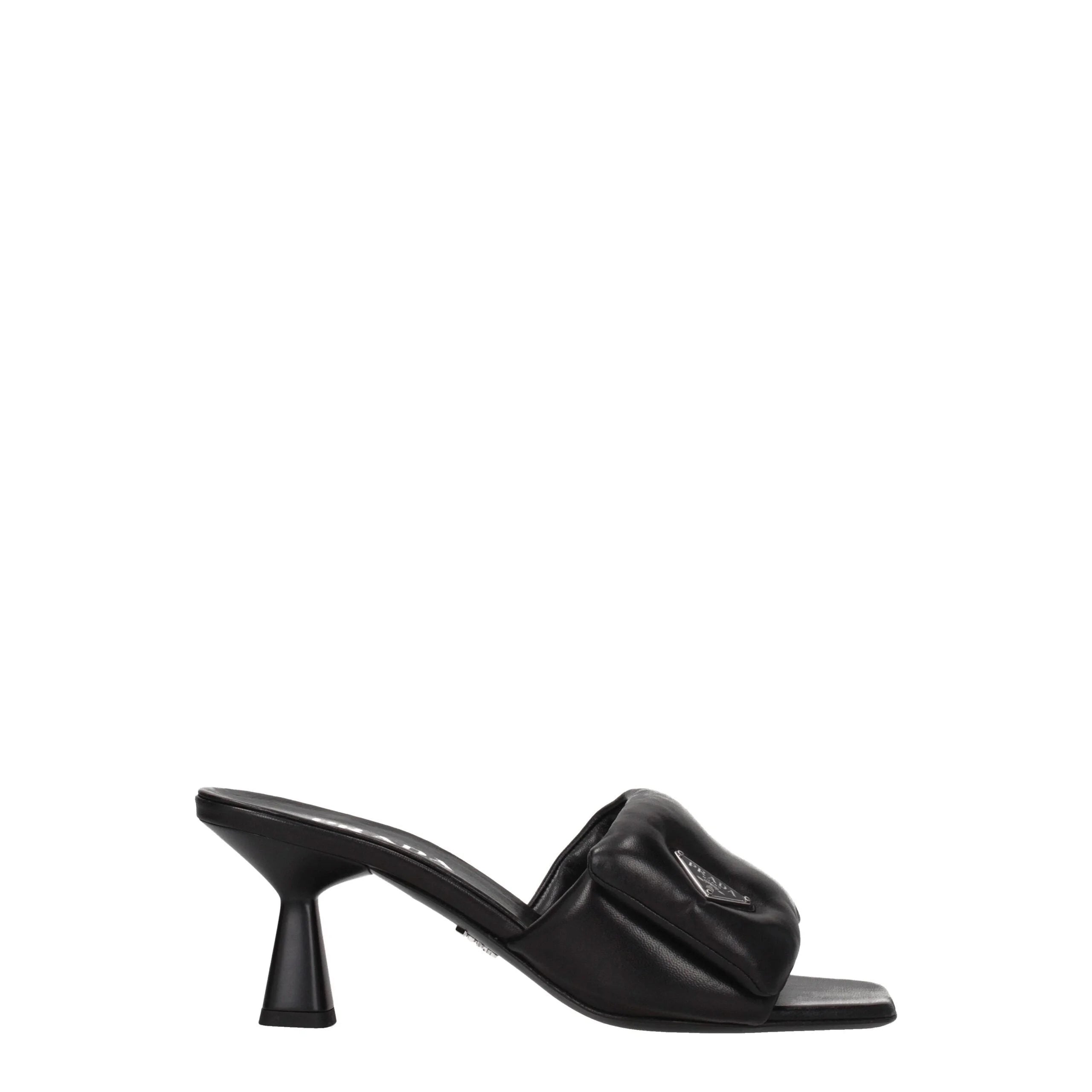 Prada Black Leather Platforms - EU35.5/US5.5