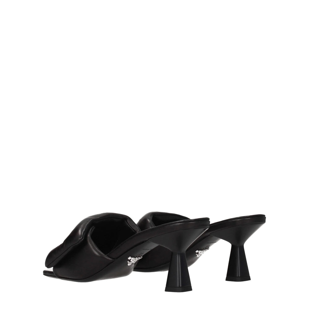 Prada Black Leather Platforms - EU35.5/US5.5