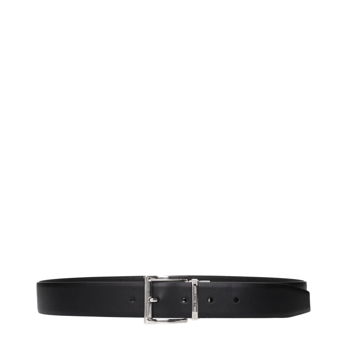 Prada Black Leather Regular Belt - 95 cm / 38 Inches