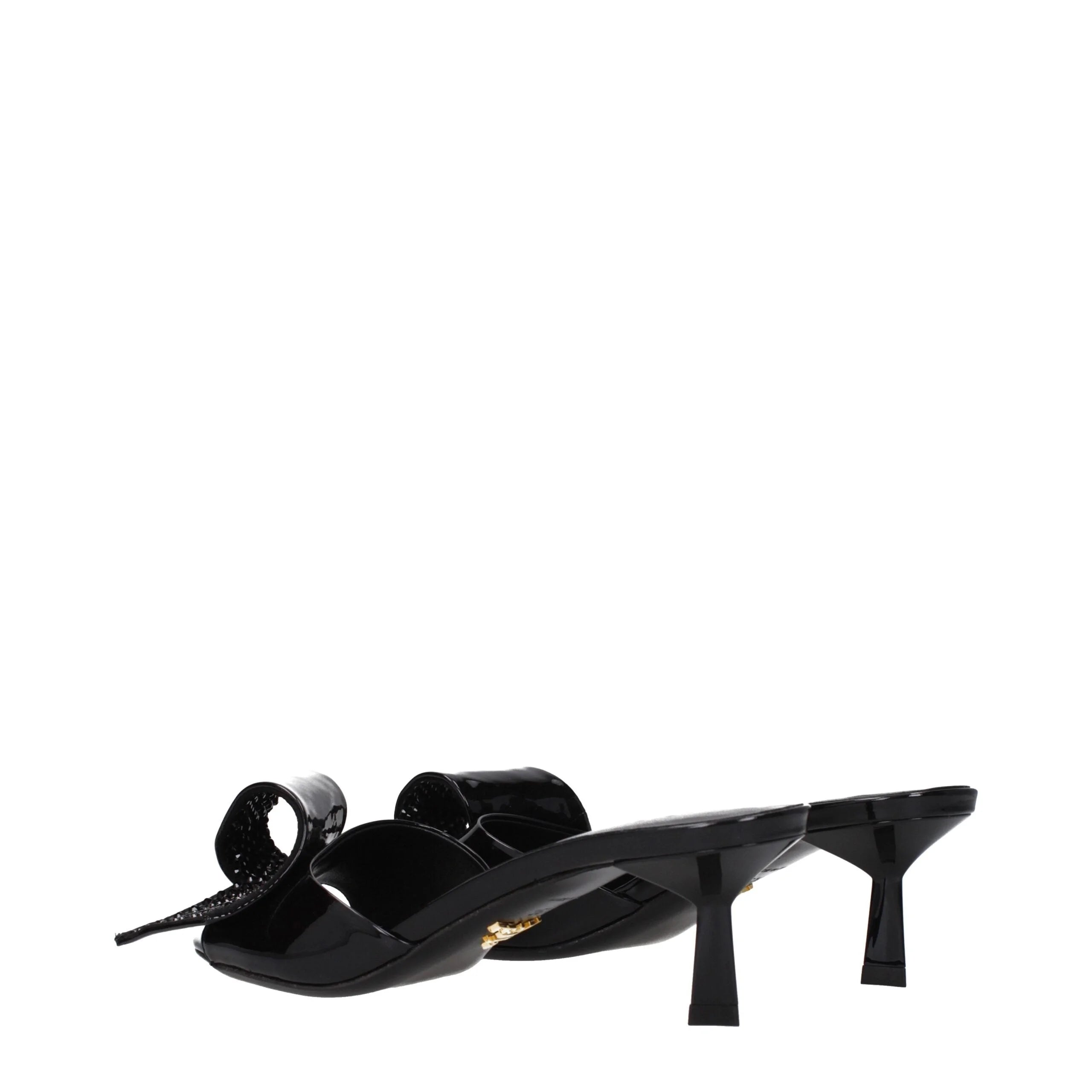 Prada Black Leather Sandals - Sandals