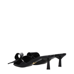 Prada Black Leather Sandals