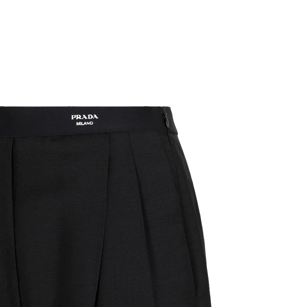Prada Black Mohair Casual Pants - 40