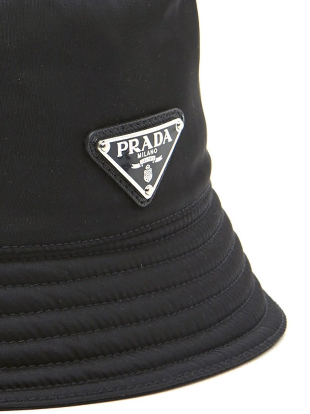 Prada Black Nylon Bucket Hat - S