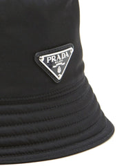Prada Black Nylon Bucket Hat - S