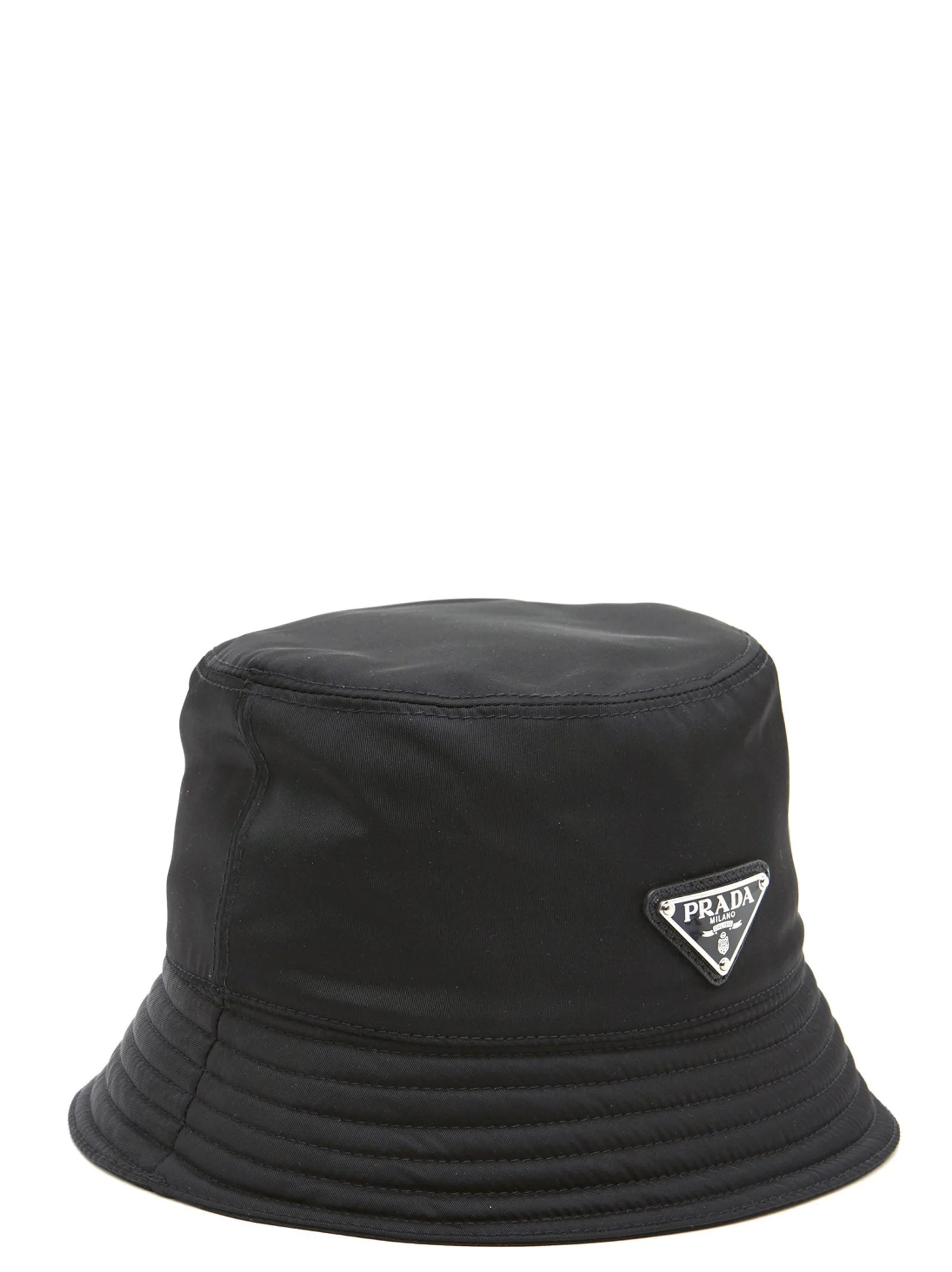 Prada Black Nylon Bucket Hat - S