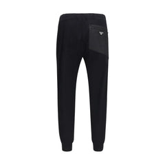 Prada Black Nylon Casual Pants - S