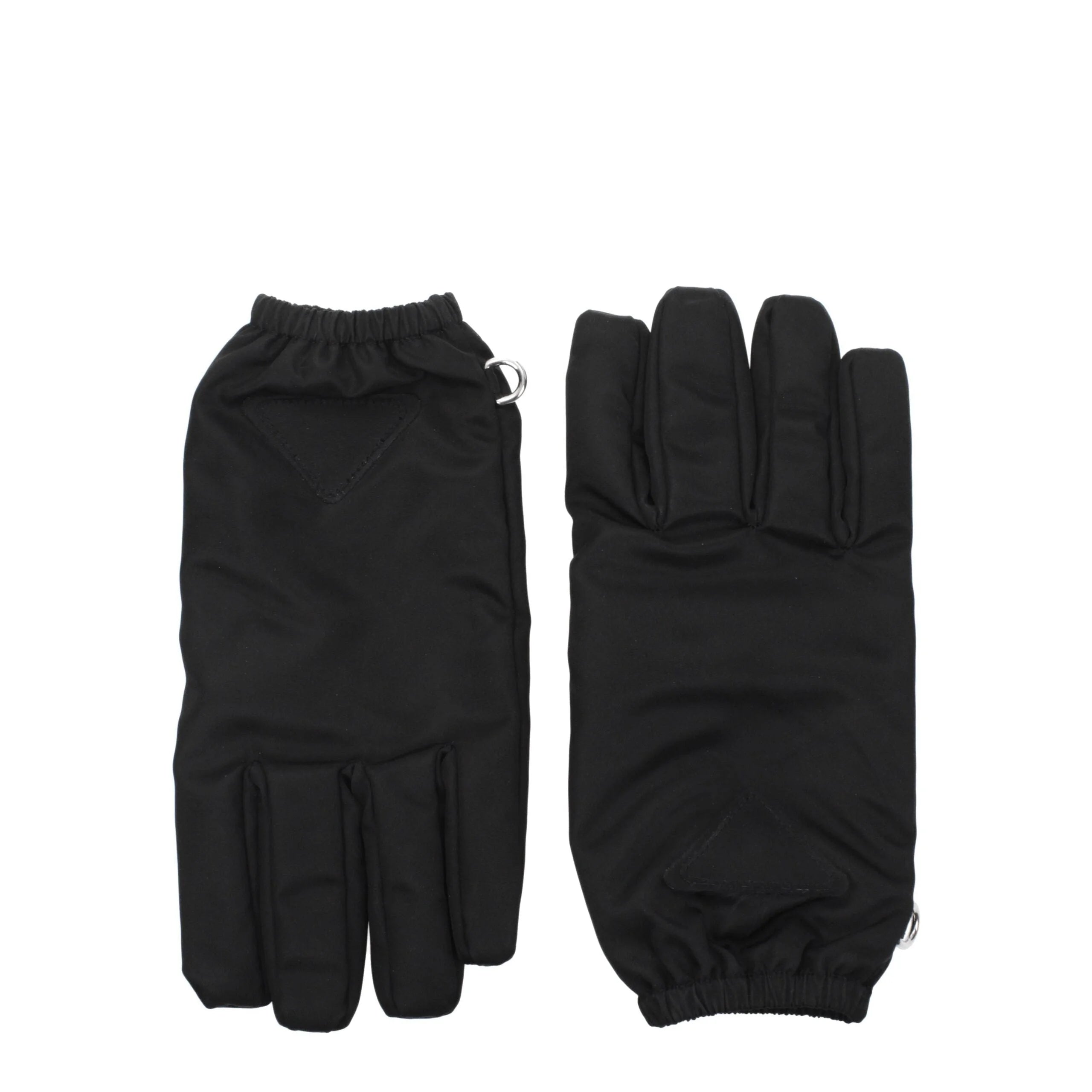 Prada Black Nylon Gloves - 9,5|L