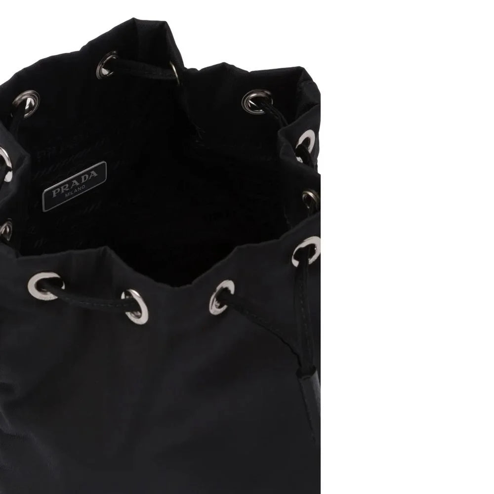 Prada Zwarte Nylon Handtas