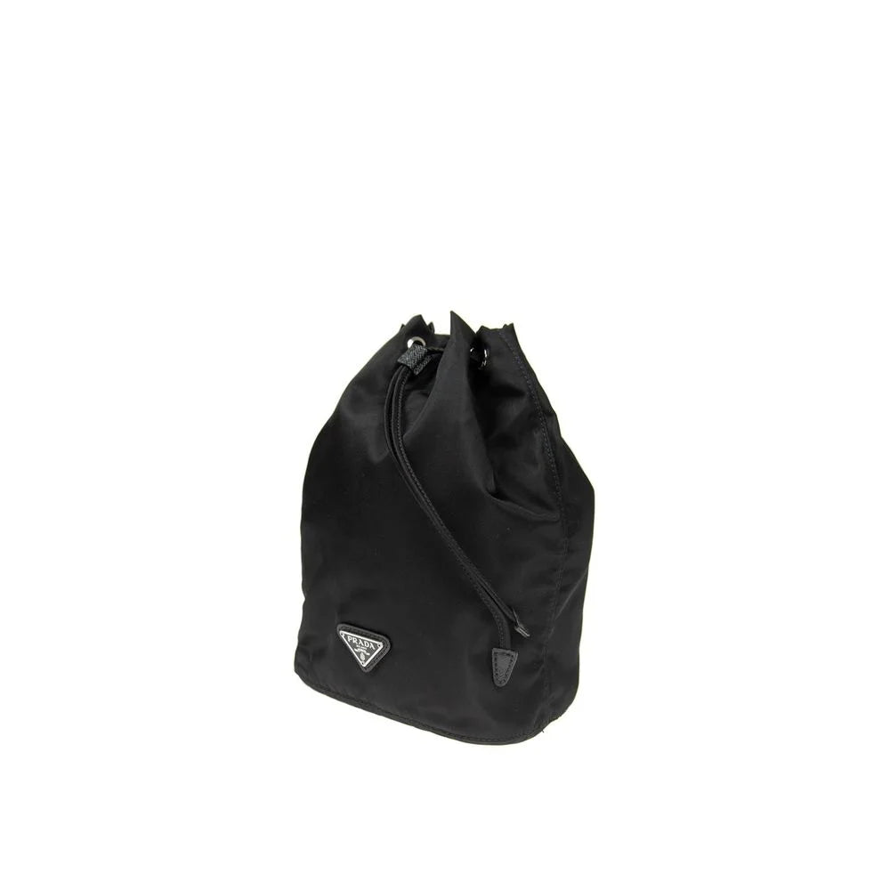 Prada Zwarte Nylon Handtas