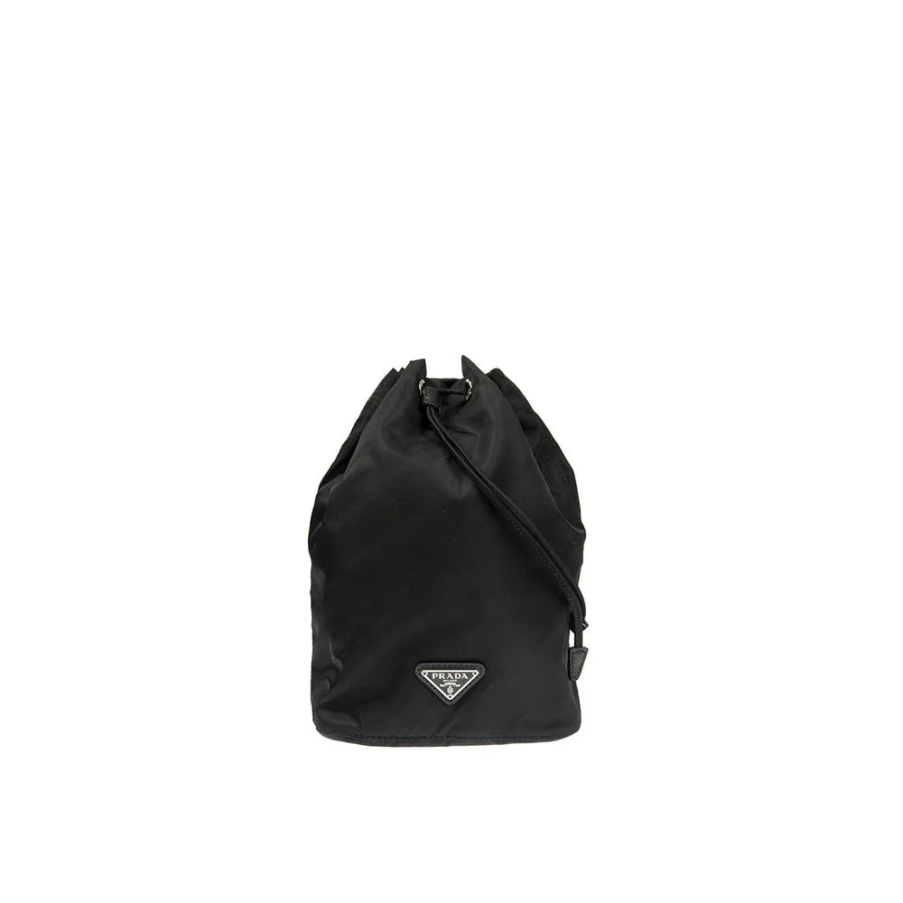 Prada Zwarte Nylon Handtas
