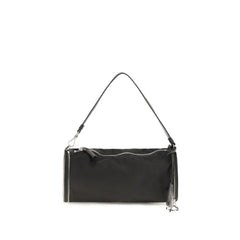 Prada Black Nylon Keychain