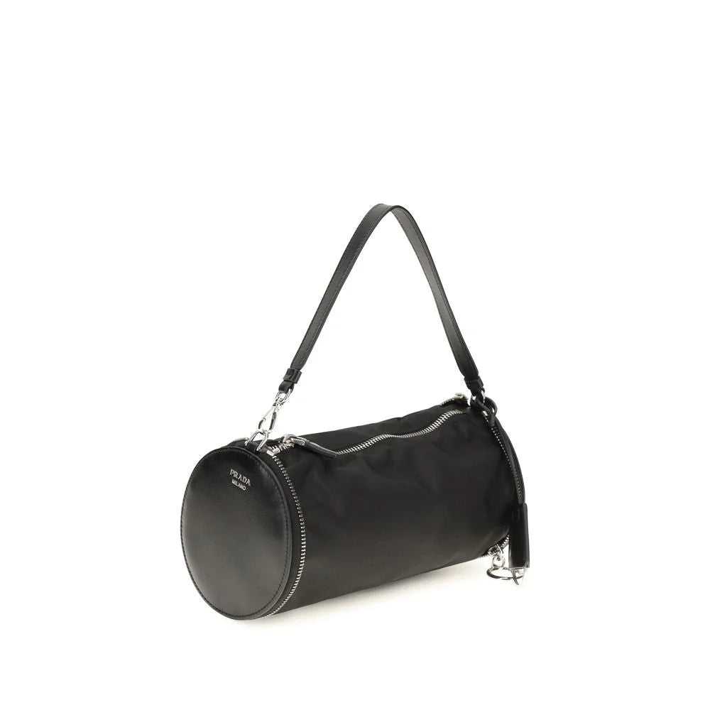 Prada Black Nylon Keychain
