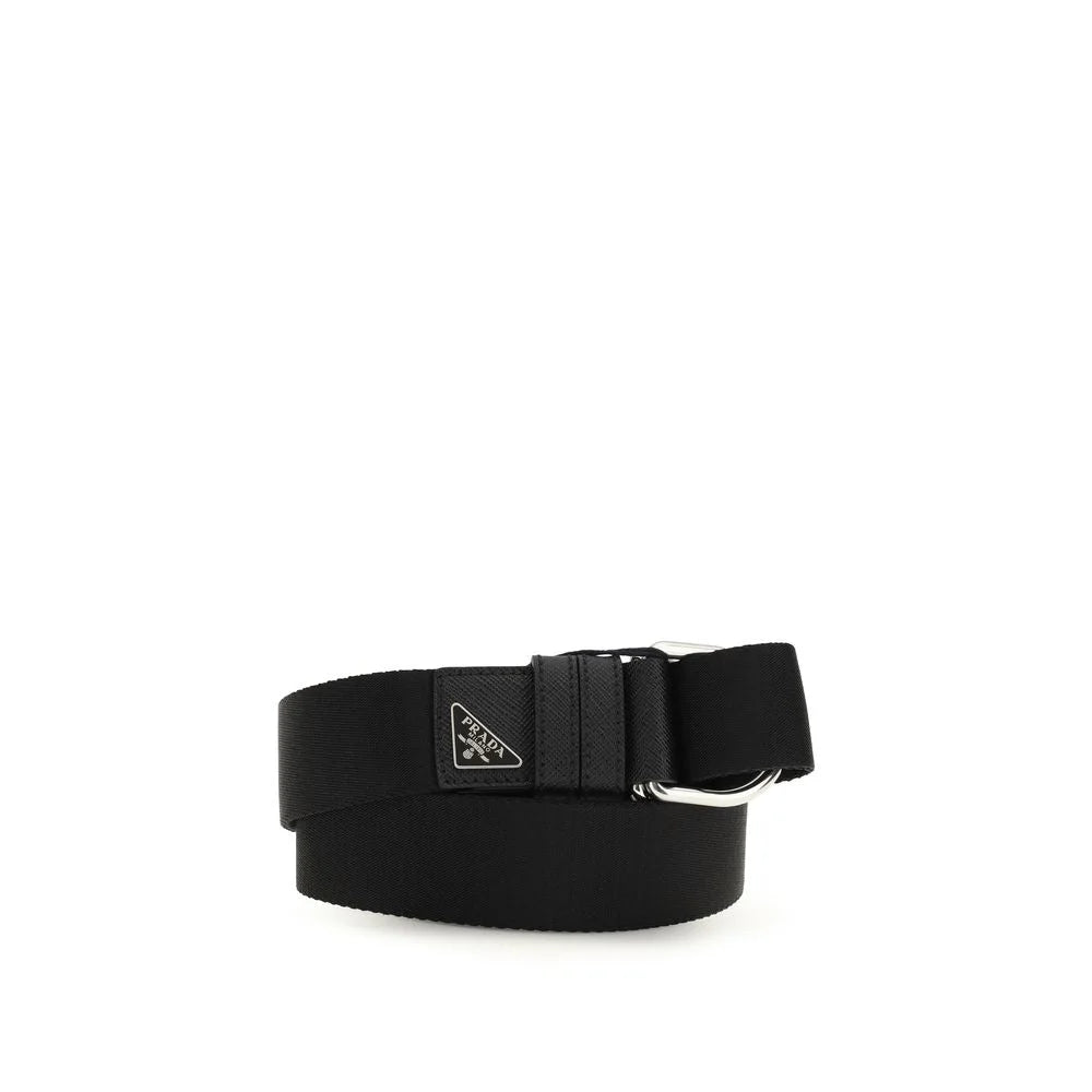 Prada Black Nylon Regular Belt