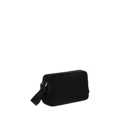 Sac à épaule en nylon noir Prada