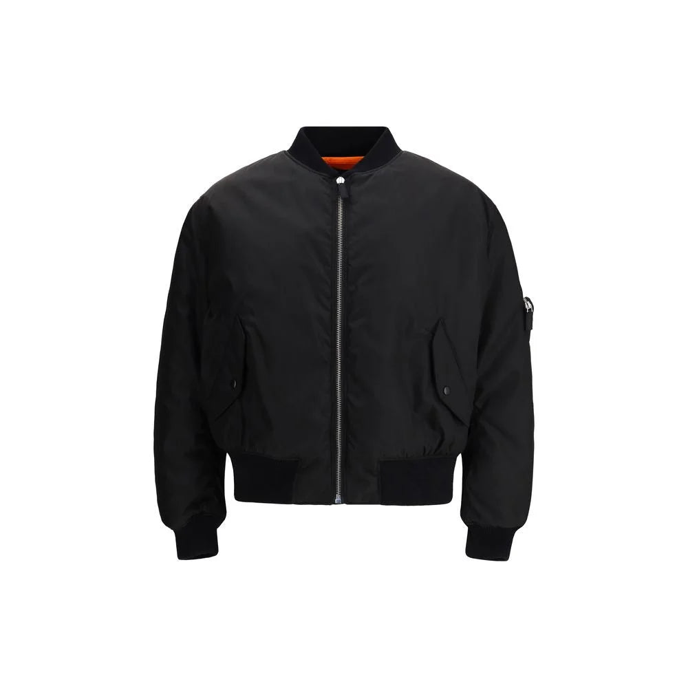 Prada Black Polyamide Bomber - S