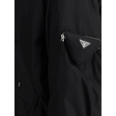 Prada Black Polyamide Bomber - S