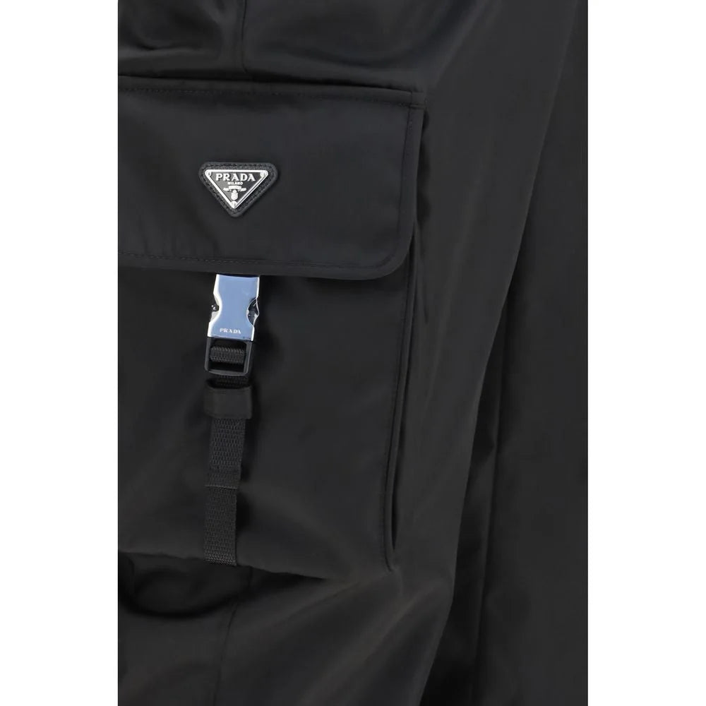 Pantalon cargo en polyamide noir Prada - IT52 | XL