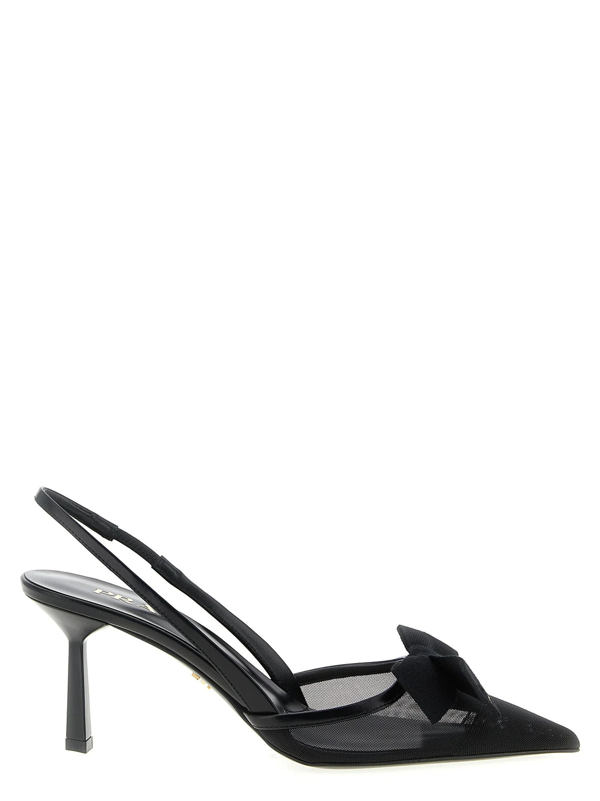 Prada Black Polyamide Mid Heel Pumps - EU36/US6