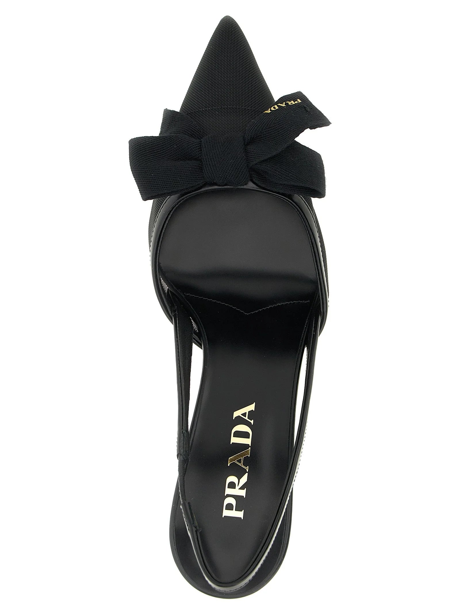 Prada Black Polyamide Mid Heel Pumps - EU36/US6