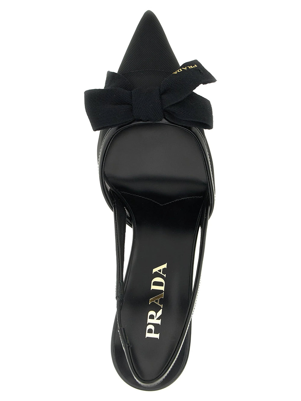 Prada Black Polyamide Mid Heel Pumps - EU36/US6