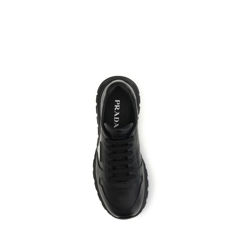 Prada Black Polyester Athletic Sneakers - EU40/US7