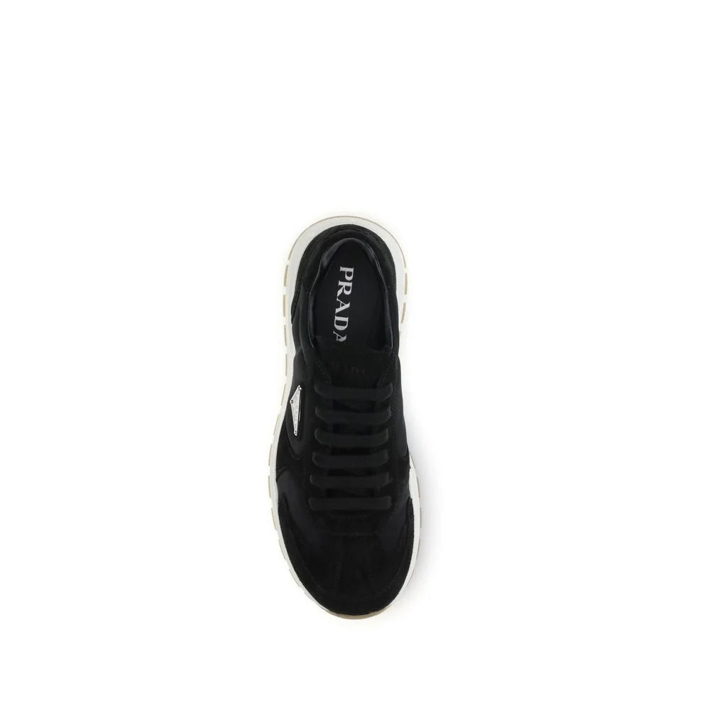 Prada Sort Genanvendt Polyamid Athletic Sneakers
