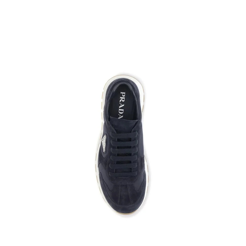 Prada Black Recycled Polyamide Athletic Sneakers - EU 38.5 | US 5.5