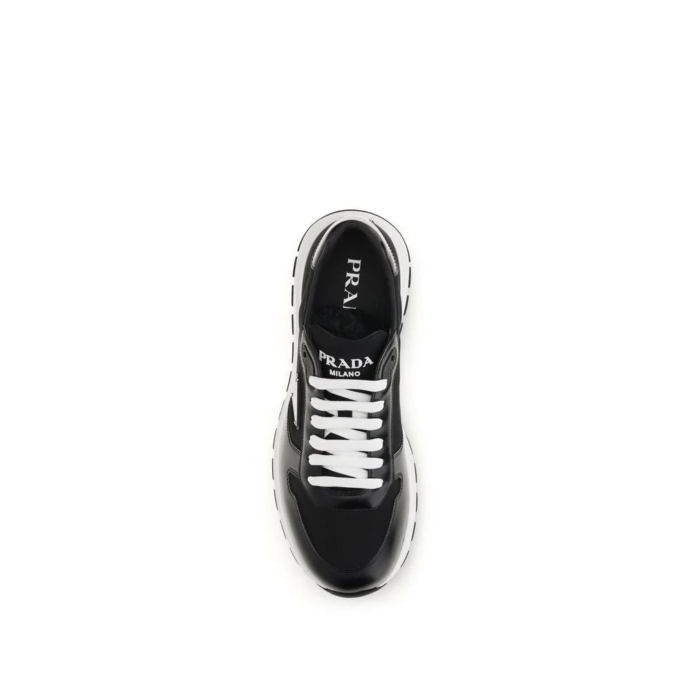 Prada Black Recycled Polyamide Athletic Sneakers - EU43/US10