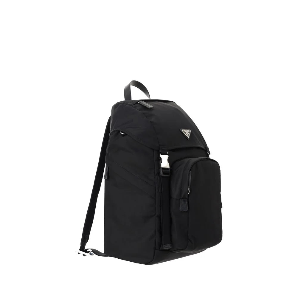 Prada Black Recycled Polyamide Backpack
