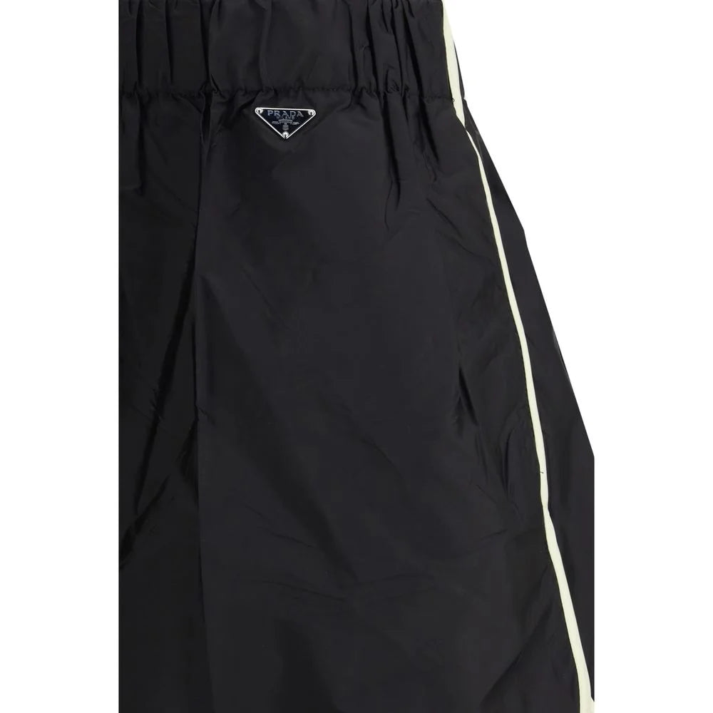 Prada Black Recycled Polyamide Bermuda Shorts