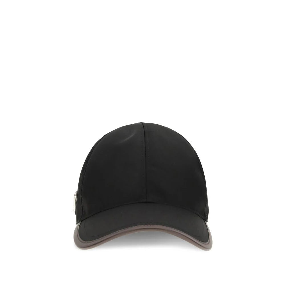 Prada Black Recycled Polyamide Cap (Baseball Hat)