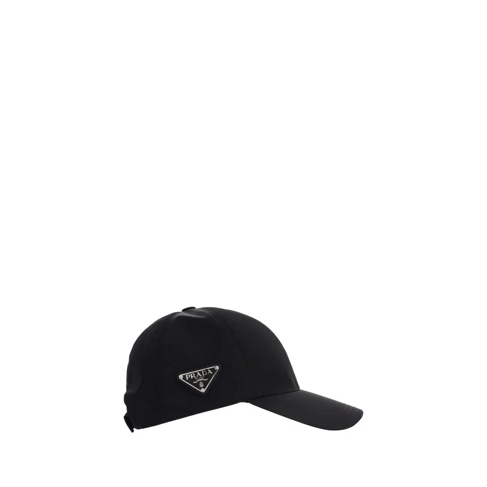 Prada Black Recycled Polyamide Cap (Baseball Hat)