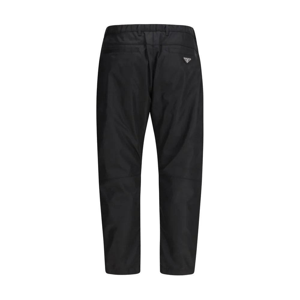 Prada Black Recycled Polyamide Casual Pants - IT46 | S