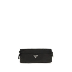 Prada Black Recycled Polyamide Clutch Bag