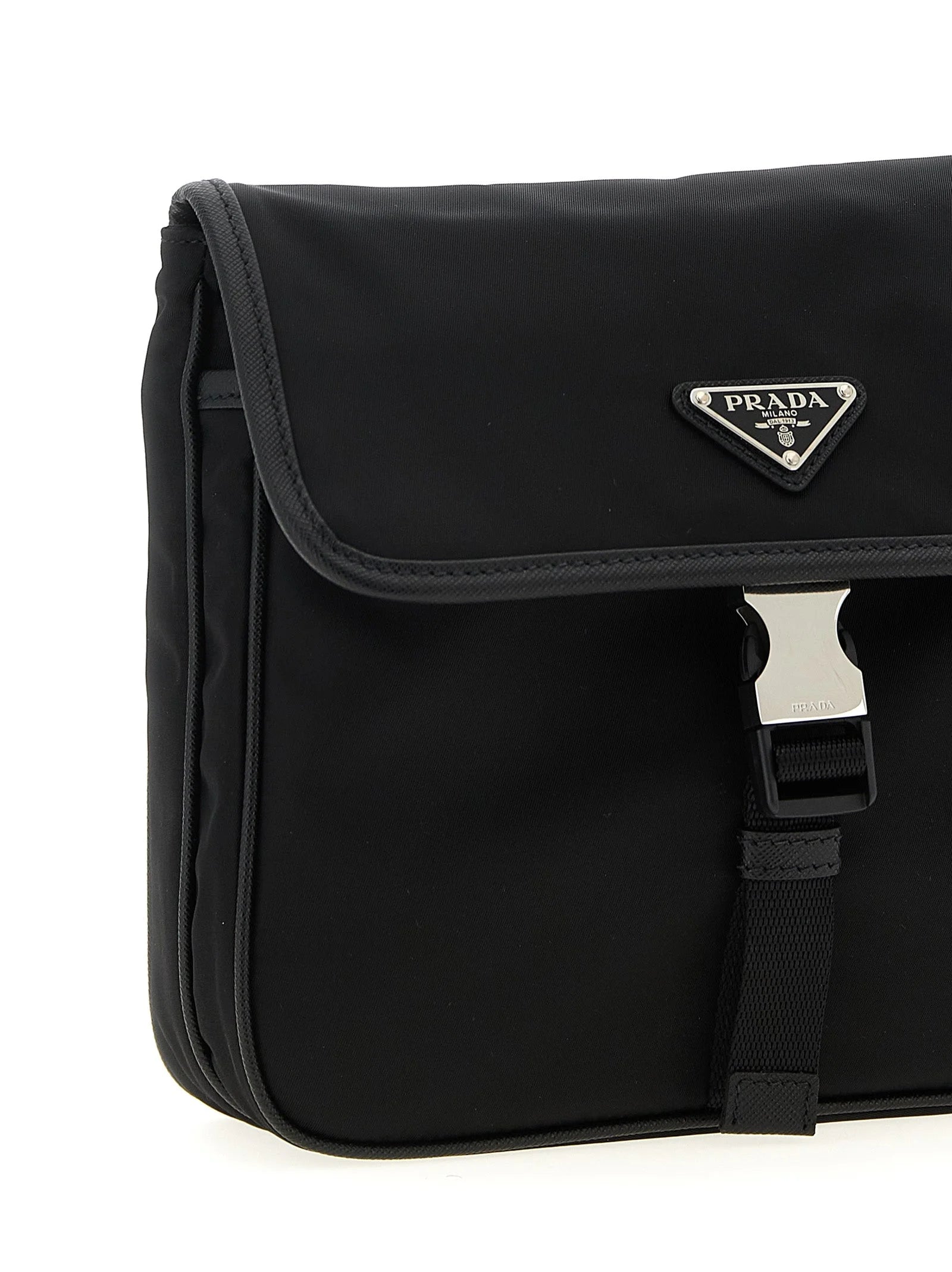 Prada Black Recycled Polyamide Crossbody Bag