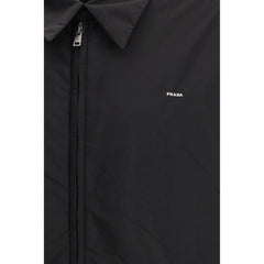 Prada Black Recycled Polyamide Full-Length Jacket - IT48 | M