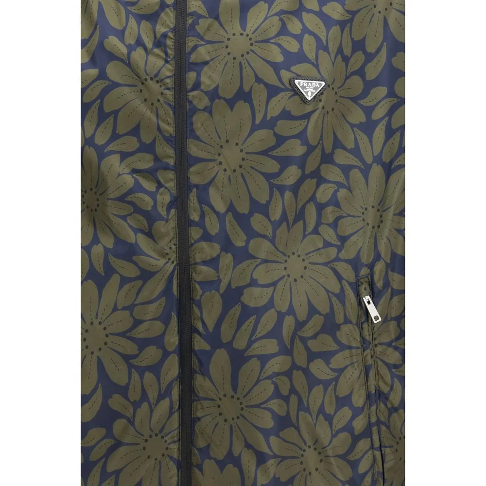 Prada Black Recycled Polyamide Shell Jacket - XL