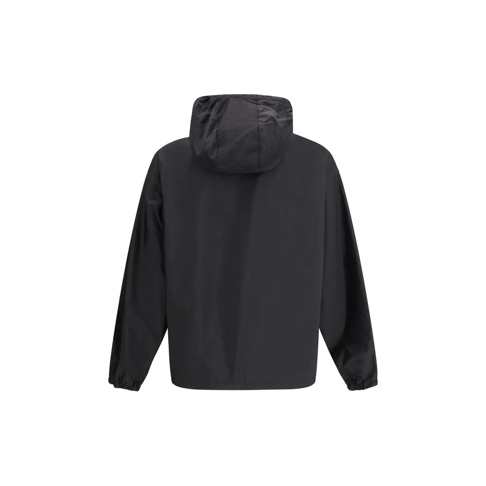 Prada Black Recycled Polyamide Shell Jacket - XL