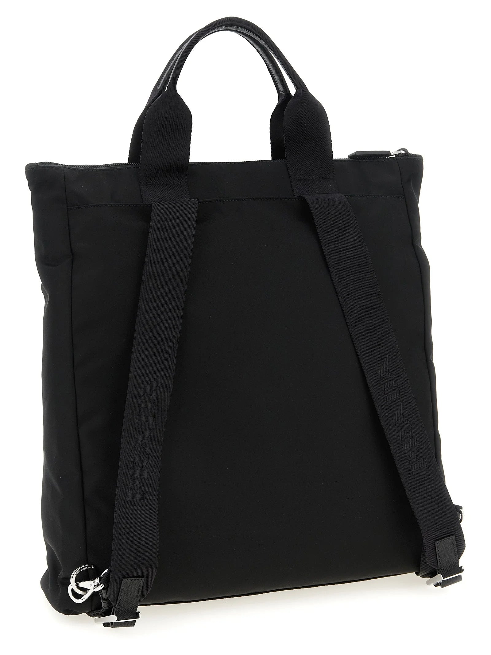 Prada Black Recycled Polyamide Tote Bag