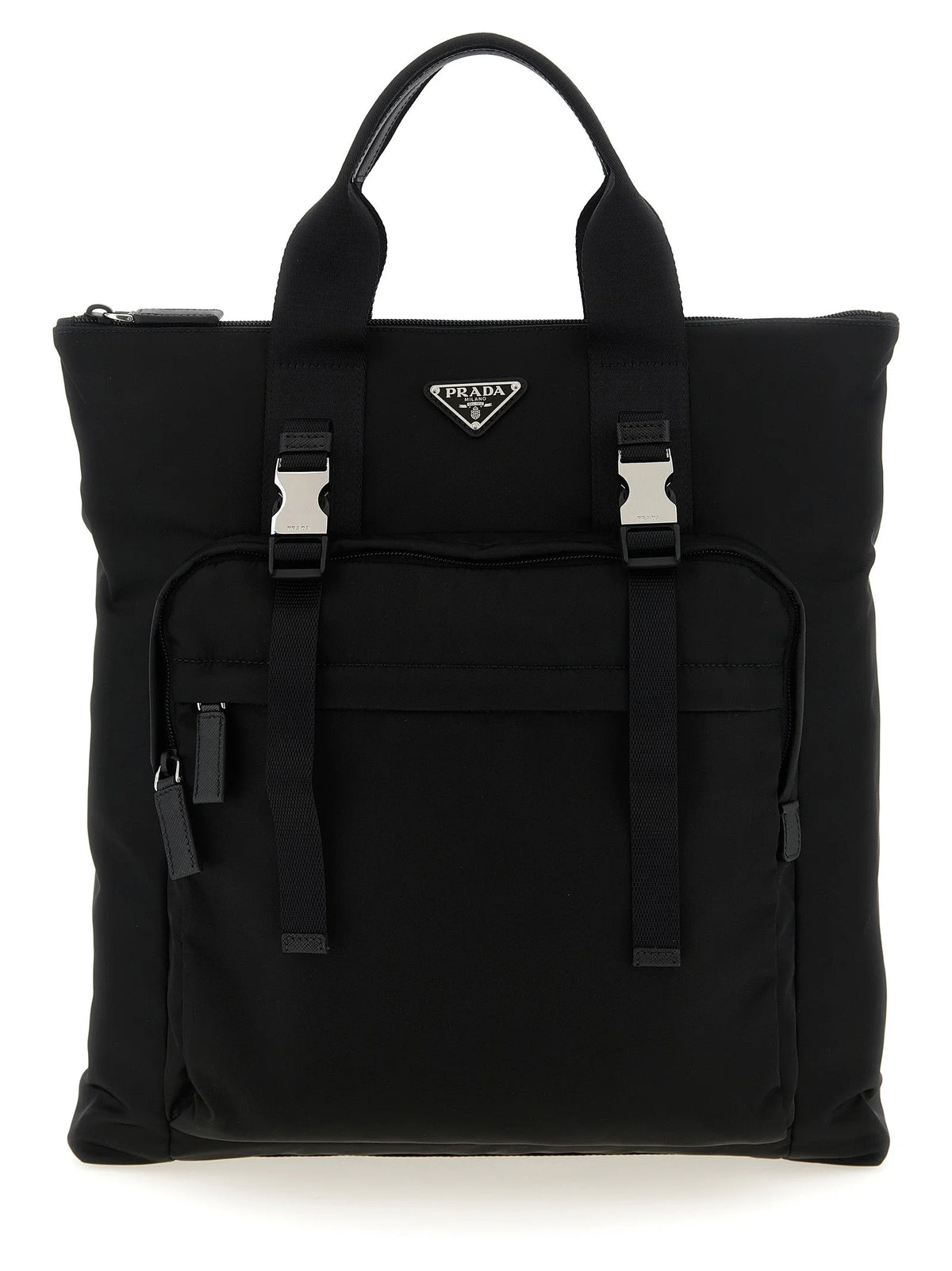 Prada Black Recycled Polyamide Tote Bag