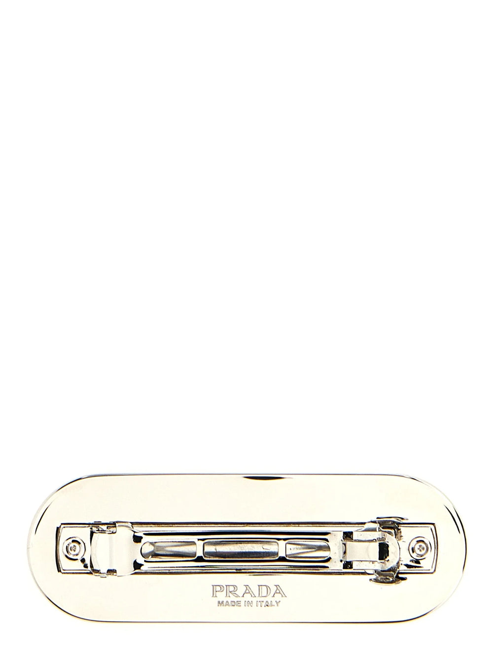 Prada Black Stainless Steel Hair Clip