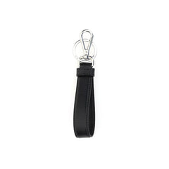 Prada Black Stainless Steel Keychain