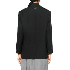 Prada Black Virgin Wool Blazer