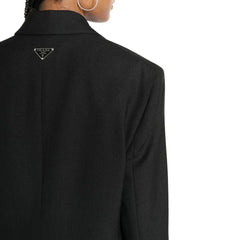 Prada Black Virgin Wool Blazer