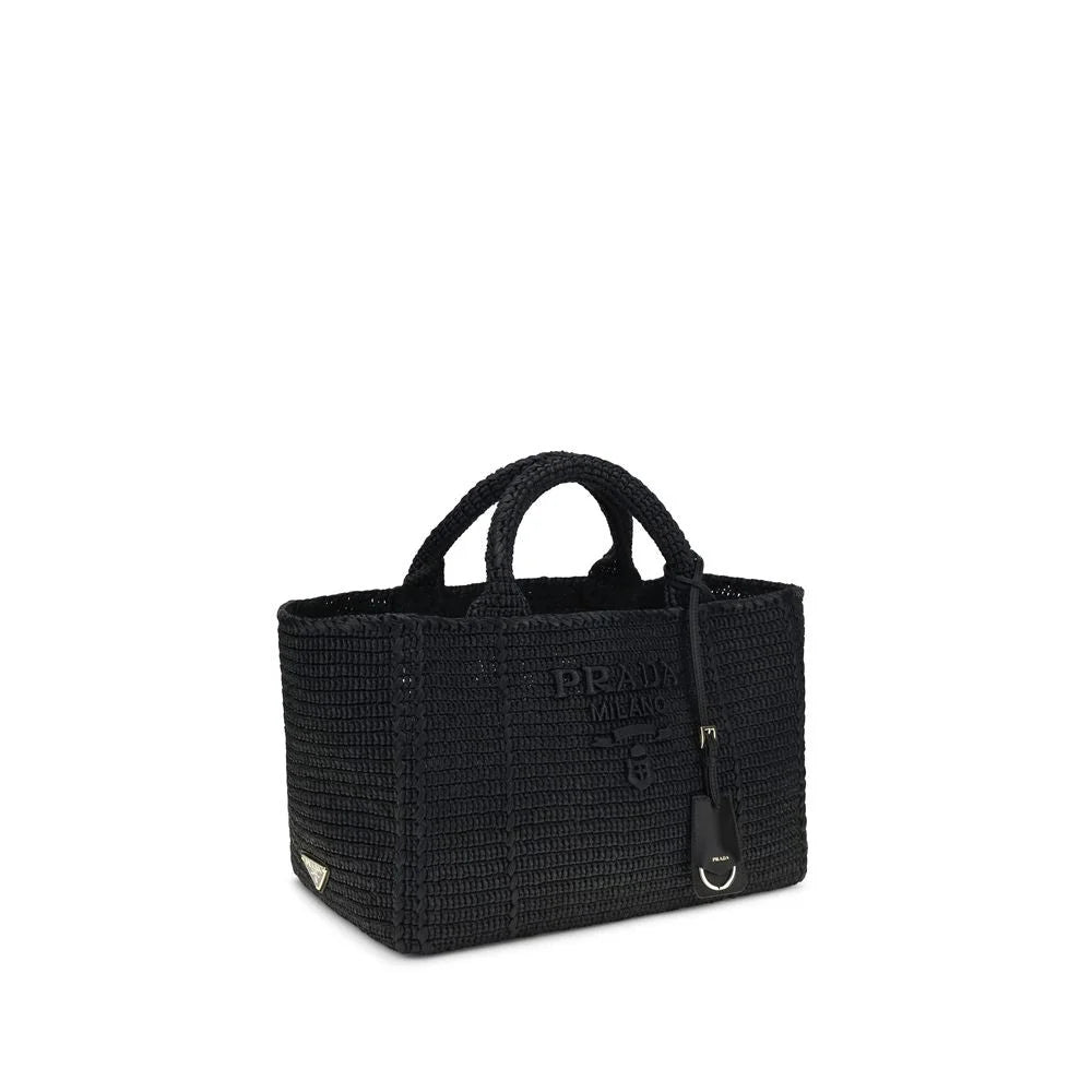 Prada Black Viscose Handbag