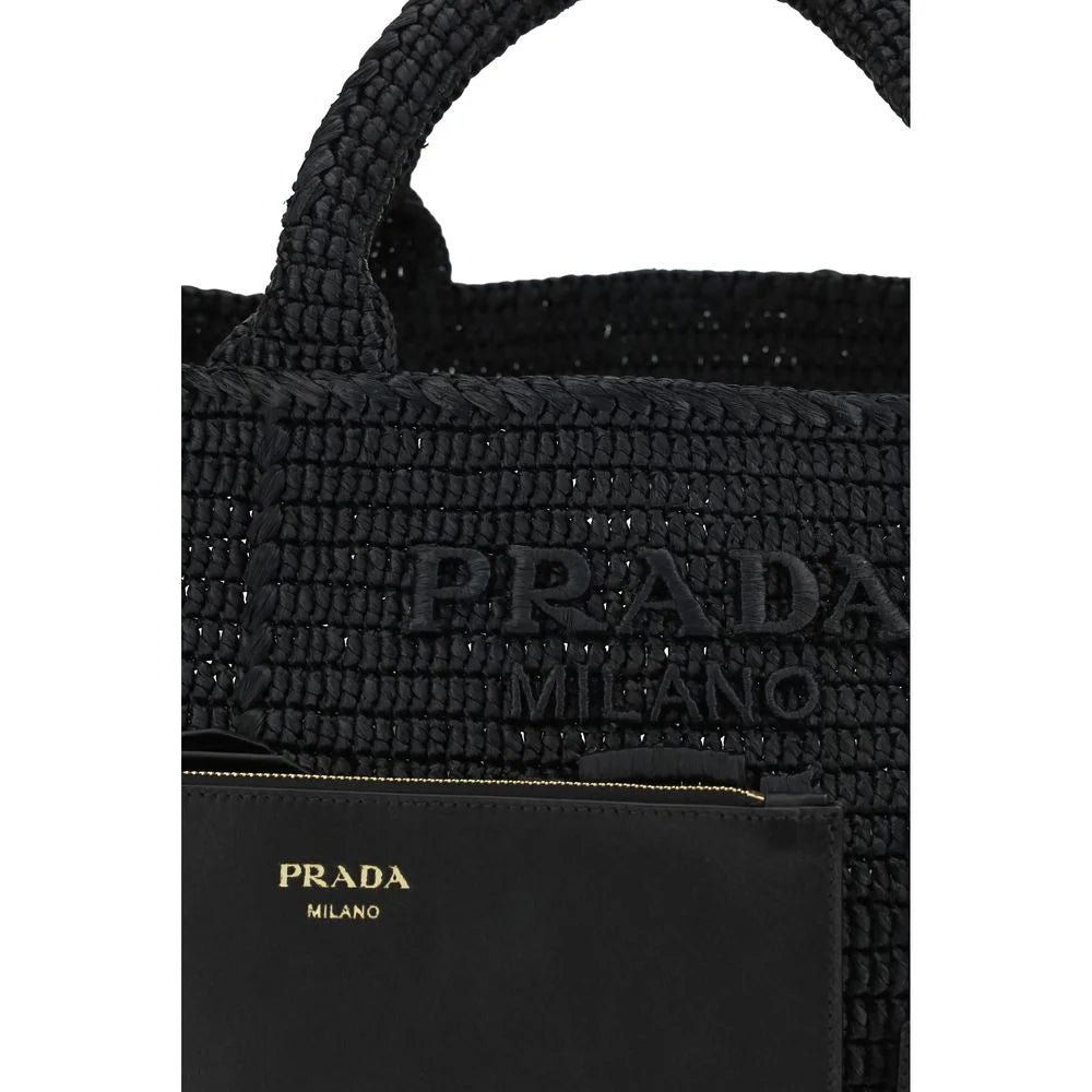 Prada Black Viscose Handbag