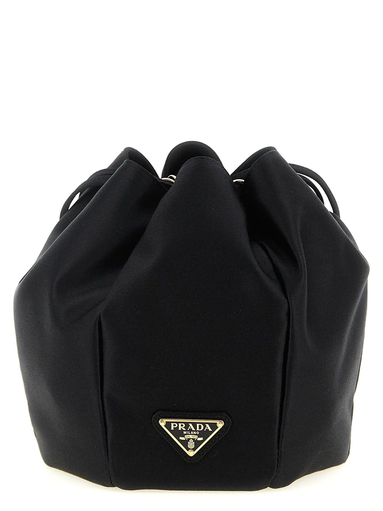 Prada Black Viscose Shoulder Bag
