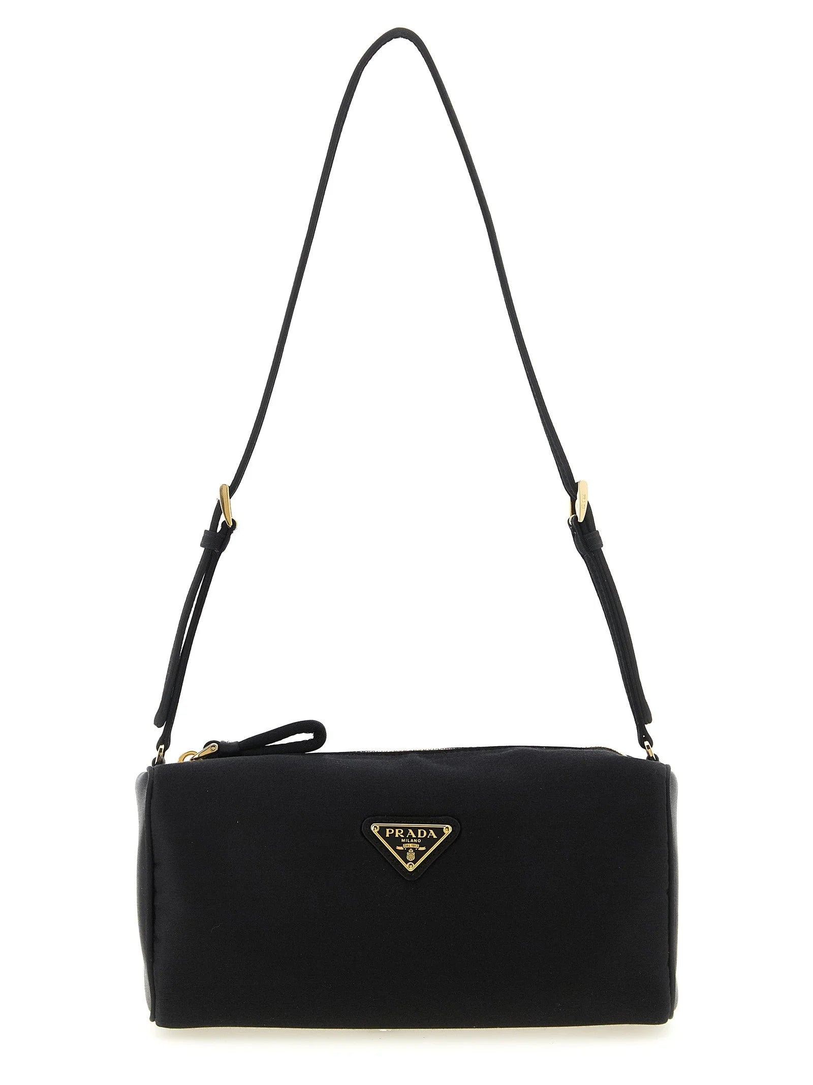 Prada Black Viscose Shoulder Bag
