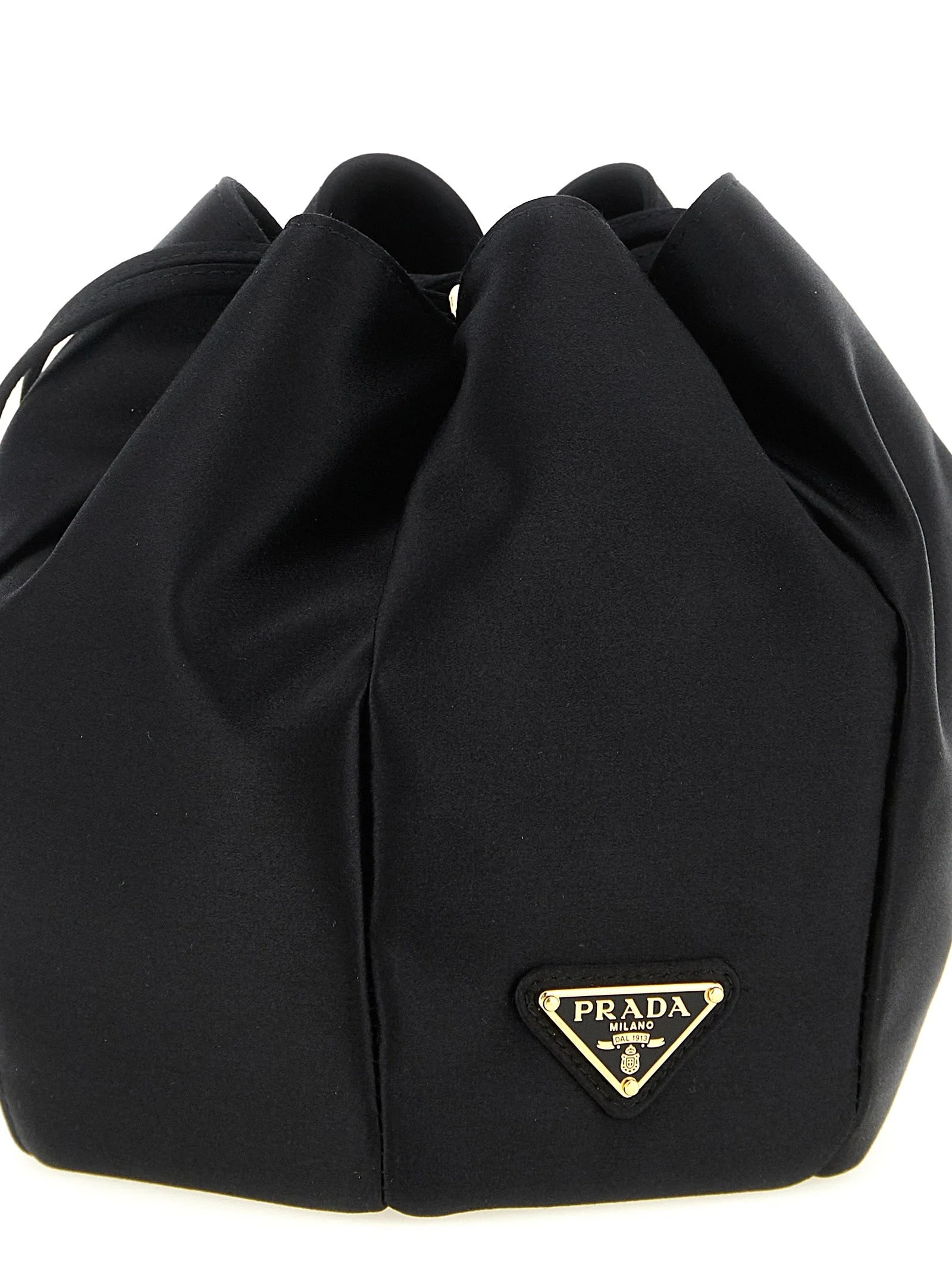 Prada Black Viscose Shoulder Bag