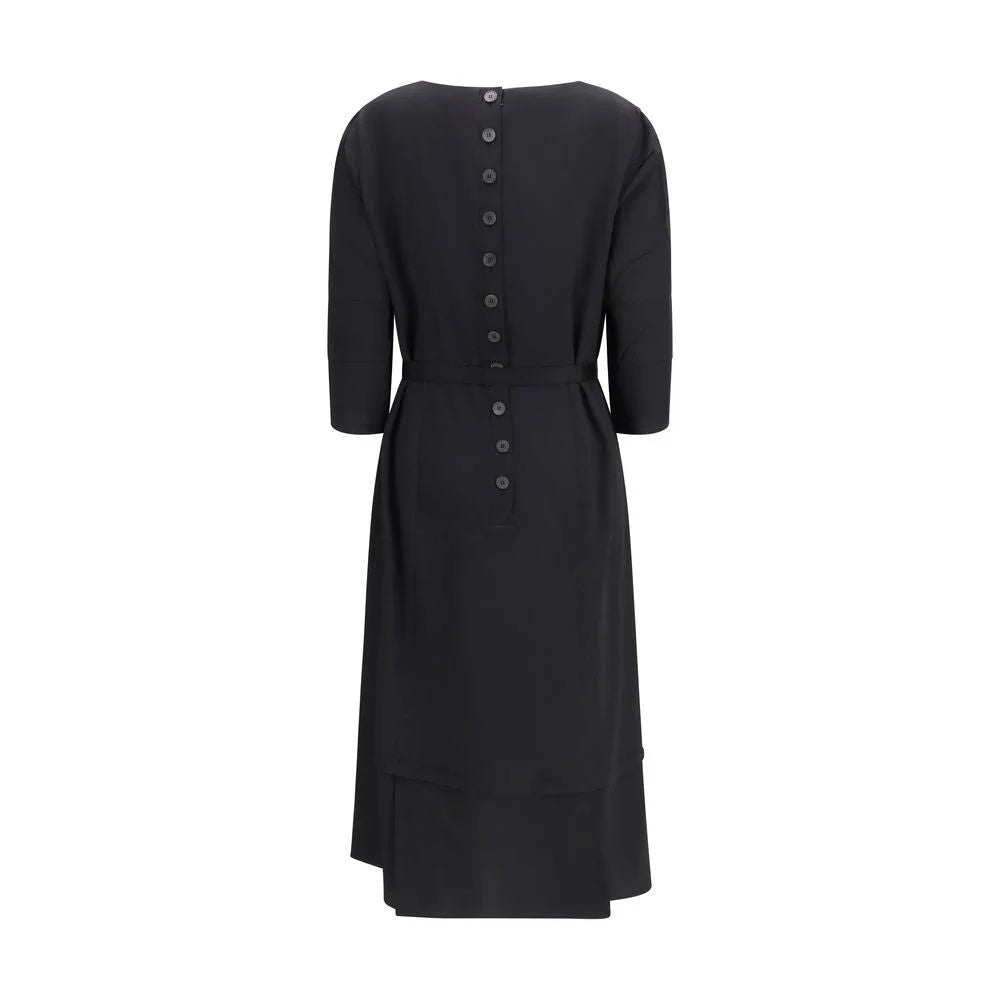 Prada Black Wool Casual Dress - IT44 | L